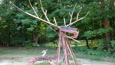 Brandt Lake Association social at Buckskin Lodge.
This Adirondack Moose has cool crankshaft and exhaust tail!