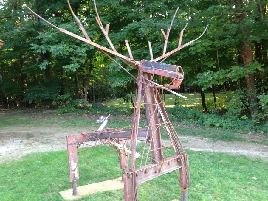 Brandt Lake Association social at Buckskin Lodge.
This Adirondack Moose has cool crankshaft and exhaust tail!