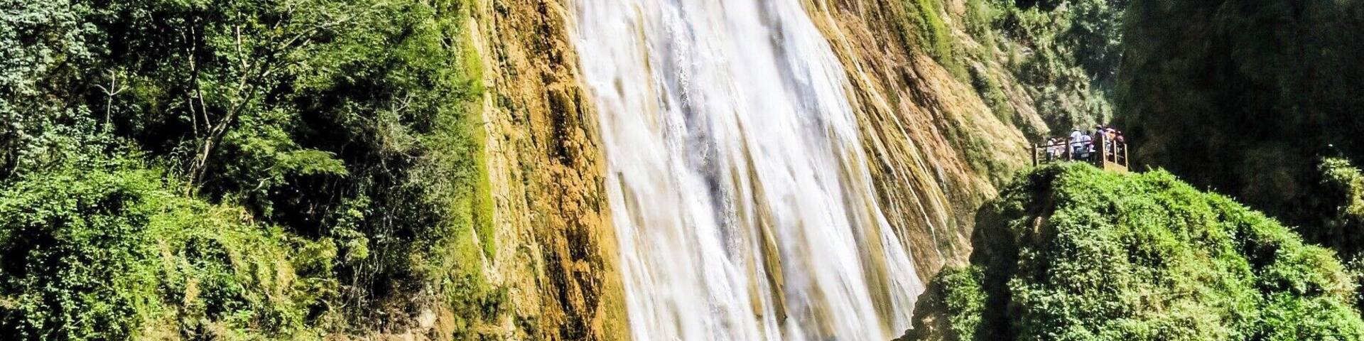 El Chiflón Waterfalls. You can get there easily from San Cristobal de Las Casas in the State of Chiapas, Mexico.