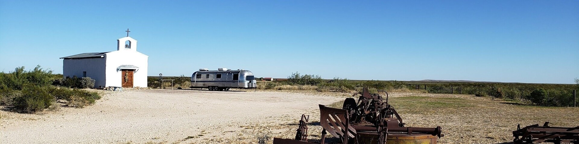 Calera Chapel is hidden in middle of no where West Texas. This chapel is all that is left of the ghost town, Calera. It was reopened in 2003 after a minor renovation and is open to the public unless reserved for an event. Tip: visit Balmorhea State Park and stay the night to ensure you have a couple of days to see the chapel when it's not reserved. #LifeAtExpediaGroup