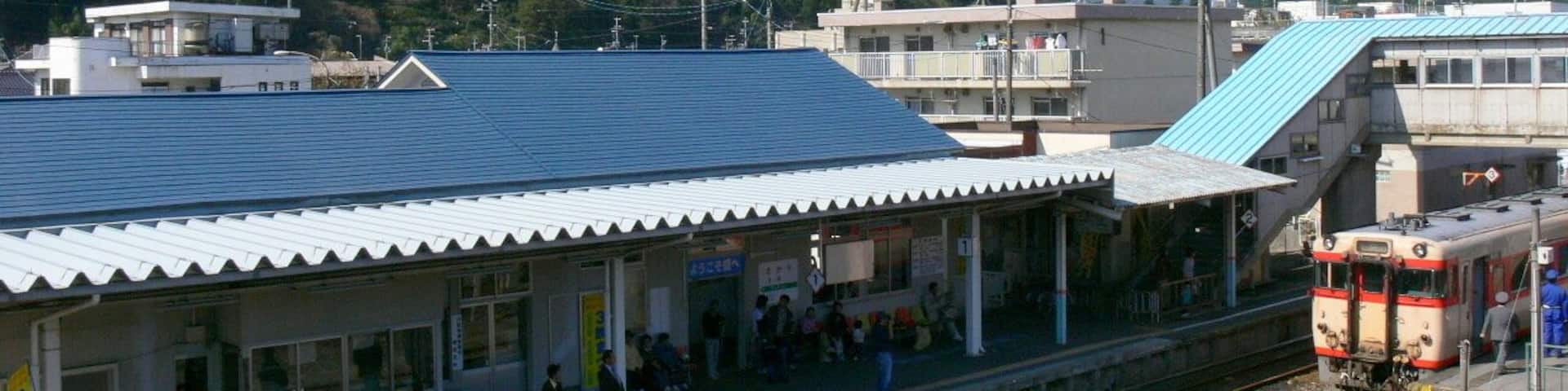 Sakari Station Premises in Ofunato City, Iwate, Japan