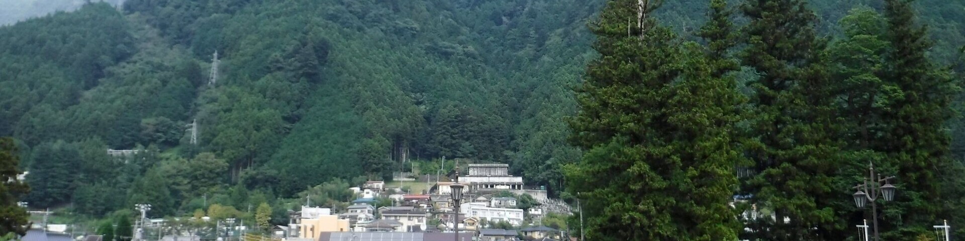 A view to the northeast, from Hikawa Ōhashi Bridge in Okutama, Tokyo.