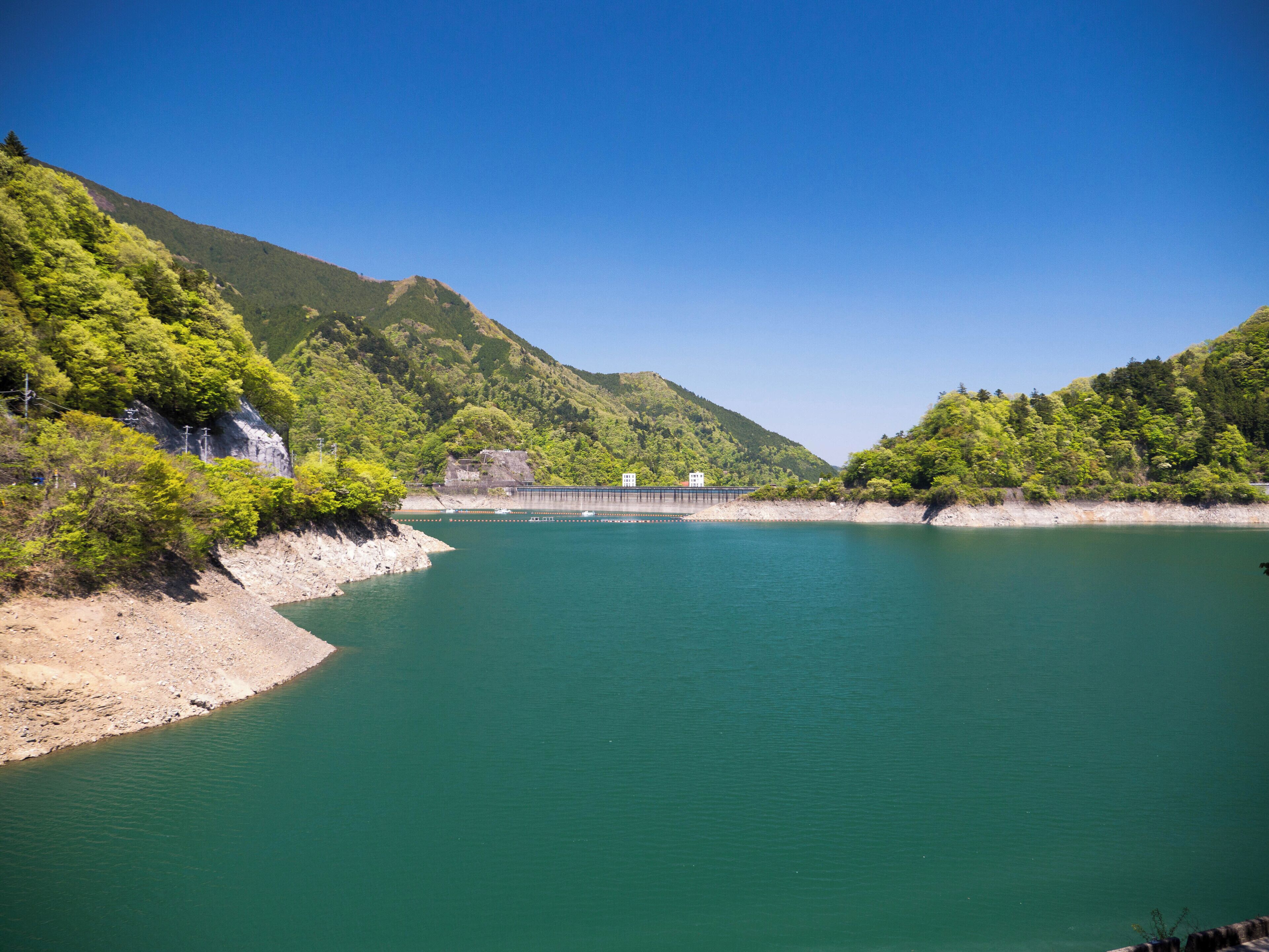Lake Okutama at Ogouchi dam