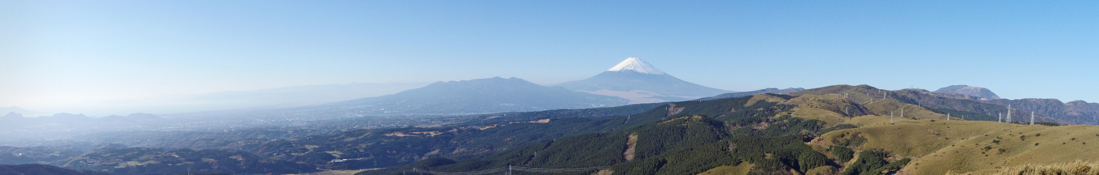 View from Jukkoku Pass in Shizuoka prefecture, Japan.