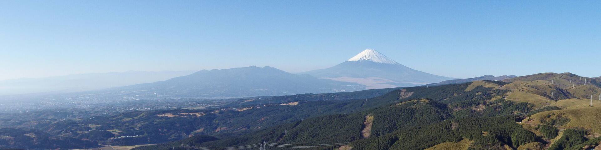 View from Jukkoku Pass in Shizuoka prefecture, Japan.