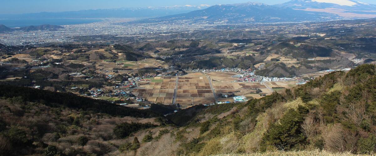 View of the Northeast part of Shizuoka Prefecture.