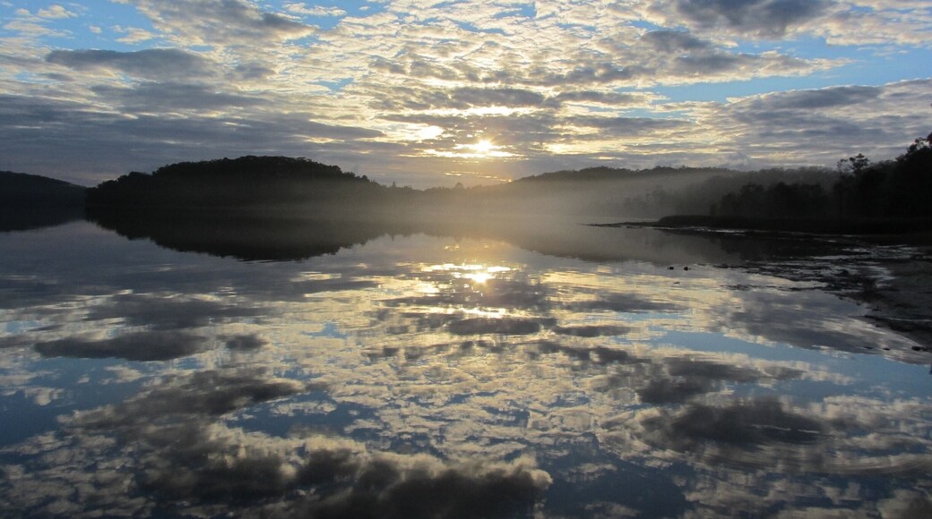 Stayed at the UNSW Field Station on Smiths Lake to do some research, and the sunrise was absolutely breathtaking! One of the most beautiful places I've ever been.