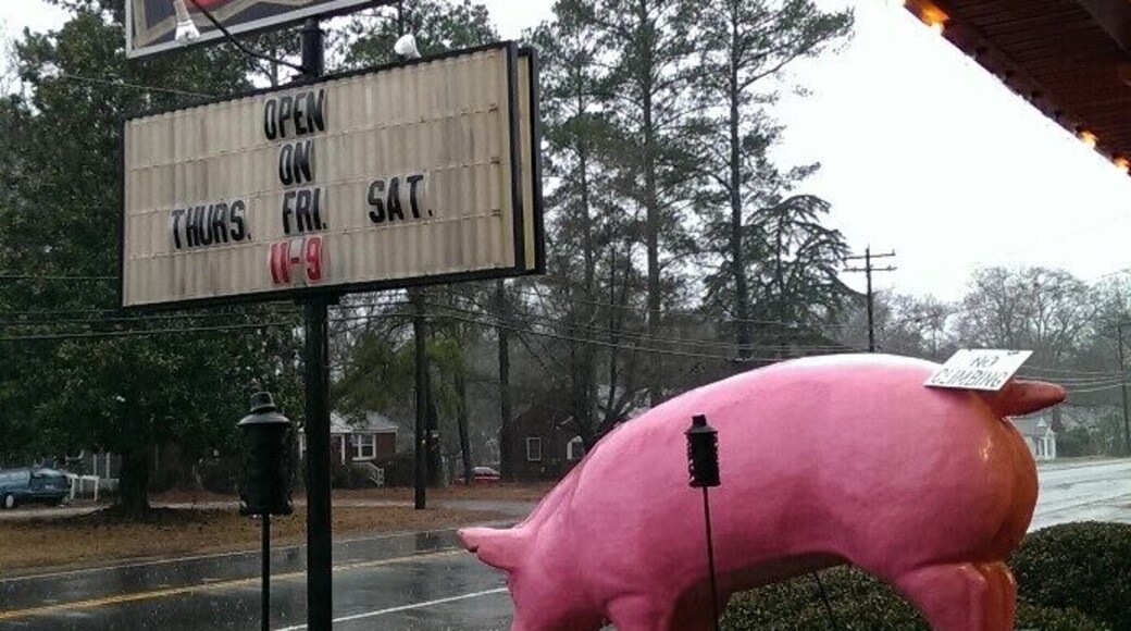 Great little BBQ joint not far from Anderson, SC. Big portions of tasty food and friendly service. Don't miss the complimentary pork rinds.