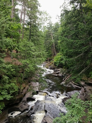 Presque Isle may be my favorite part of the porcupine mountains! The water has eroded the rock leaving beautiful views like this!