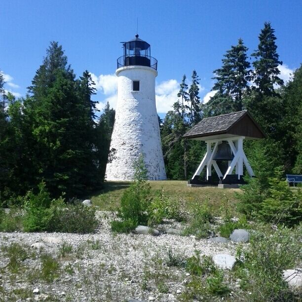 The 'old' Presque Isle lighthouse built in 1840.