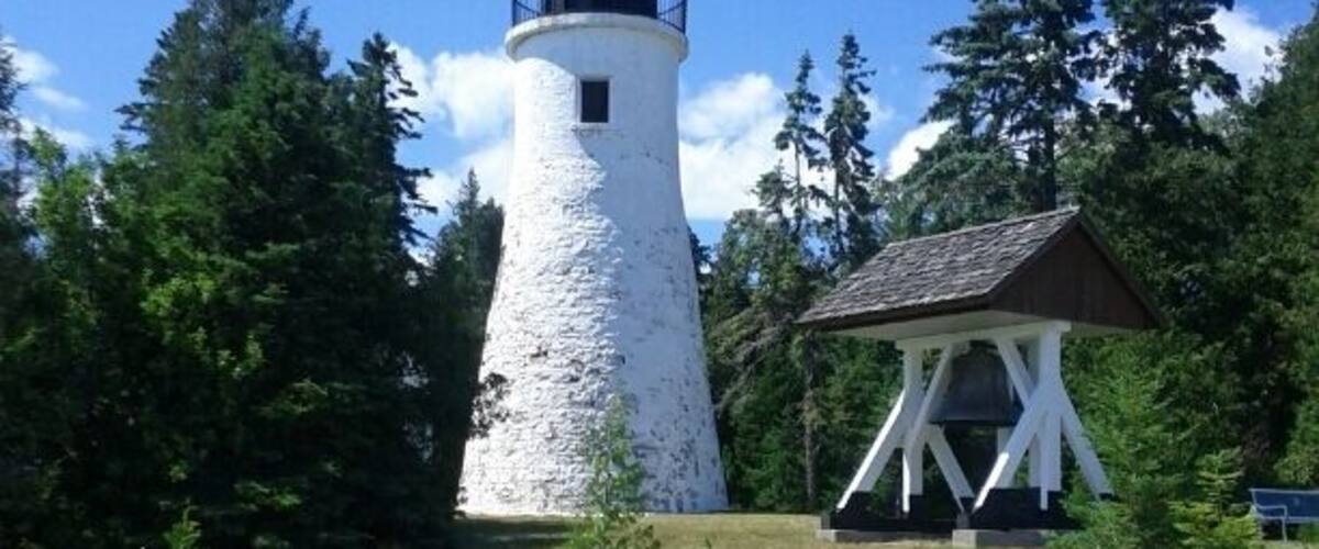 The 'old' Presque Isle lighthouse built in 1840.