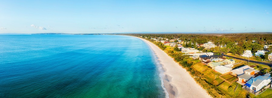 D Callala bay houses to sea low pan
