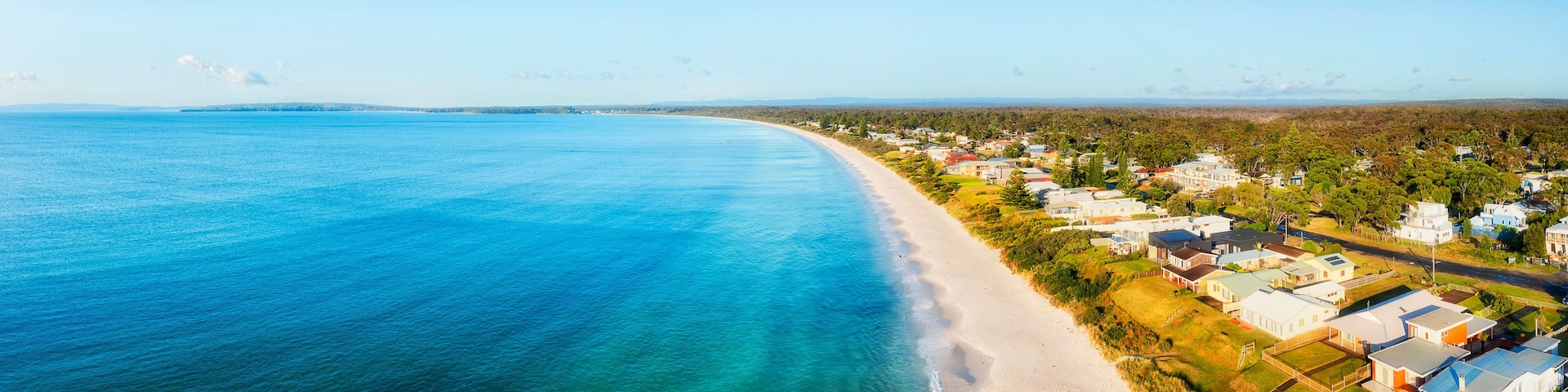 D Callala bay houses to sea low pan