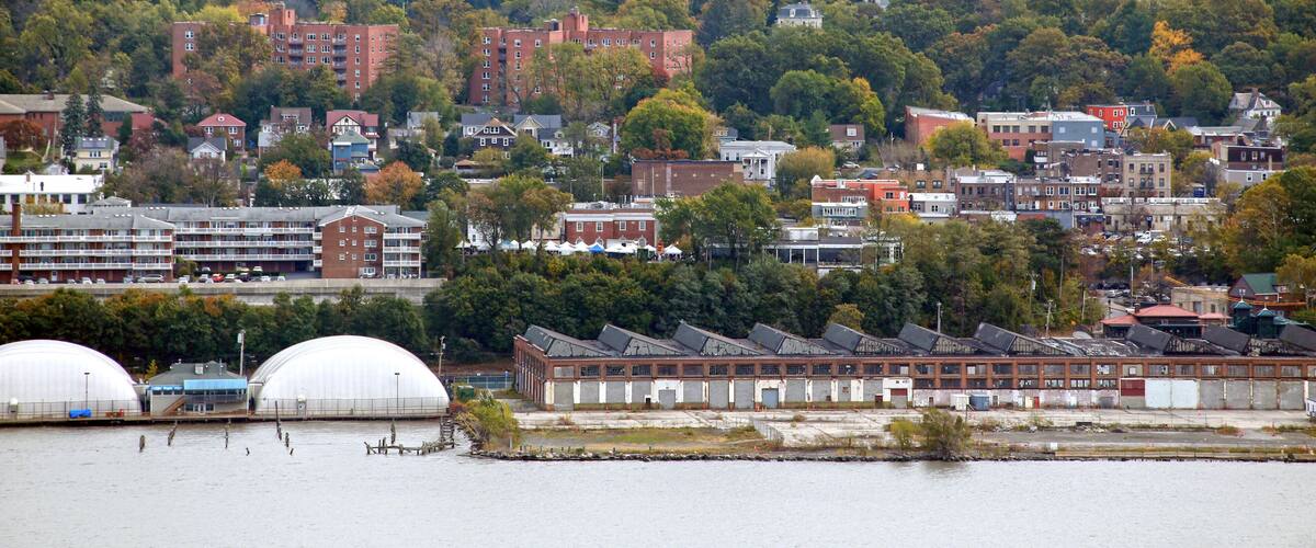 H92EYE View of Hastings-on-Hudson, NY from the New Jersey Palisades. Image shot 10/2016. Exact date unknown.