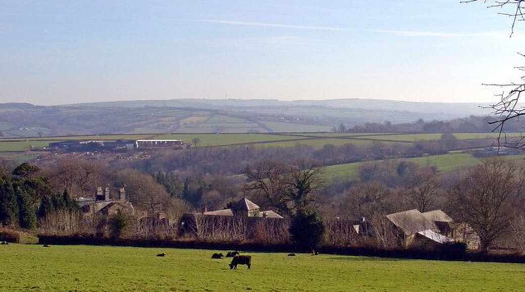 The Mansion and Farm of Pentre The mansion, one of several in the parish of Manordeifi, is to the left.