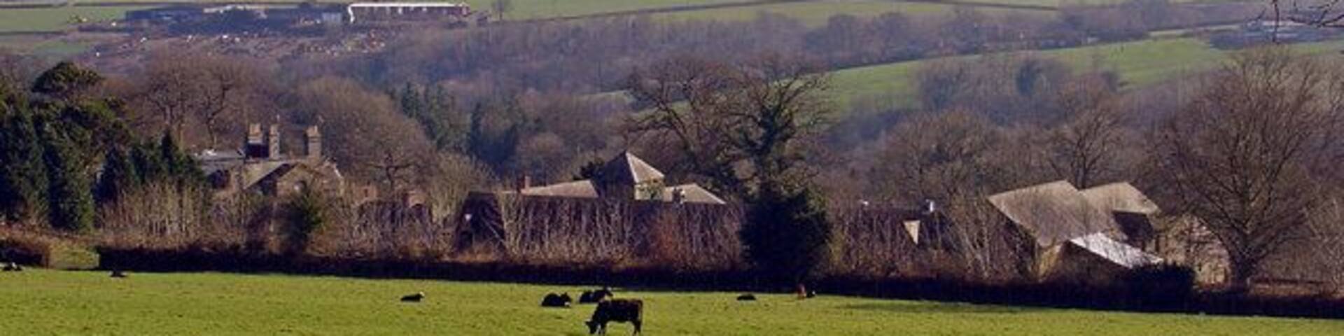 The Mansion and Farm of Pentre The mansion, one of several in the parish of Manordeifi, is to the left.