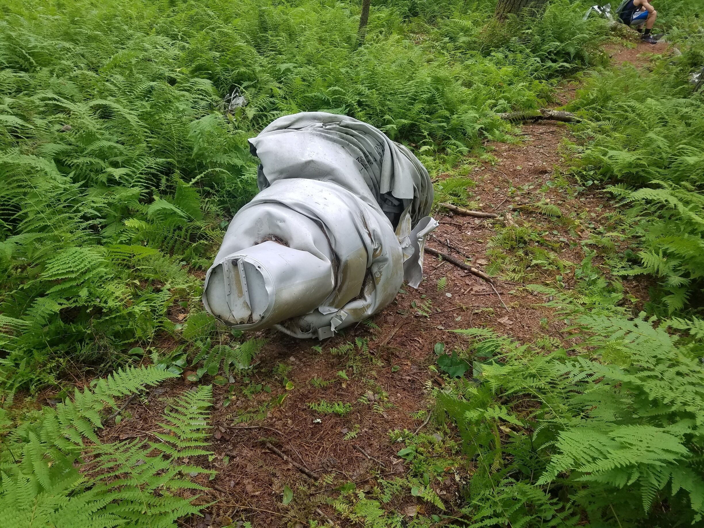 A piece of the f-94 plane crash