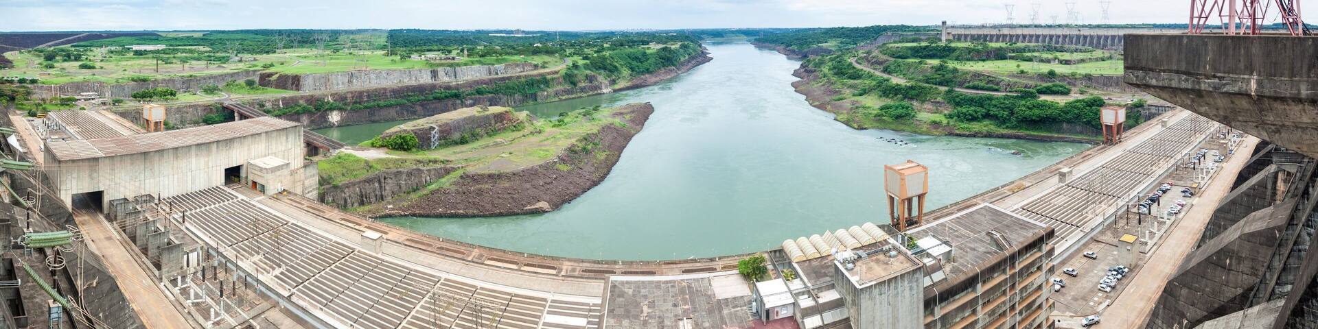 Itaipu dam on river Parana