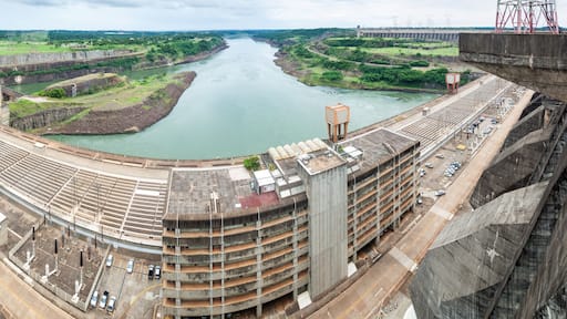 Itaipu dam on river Parana