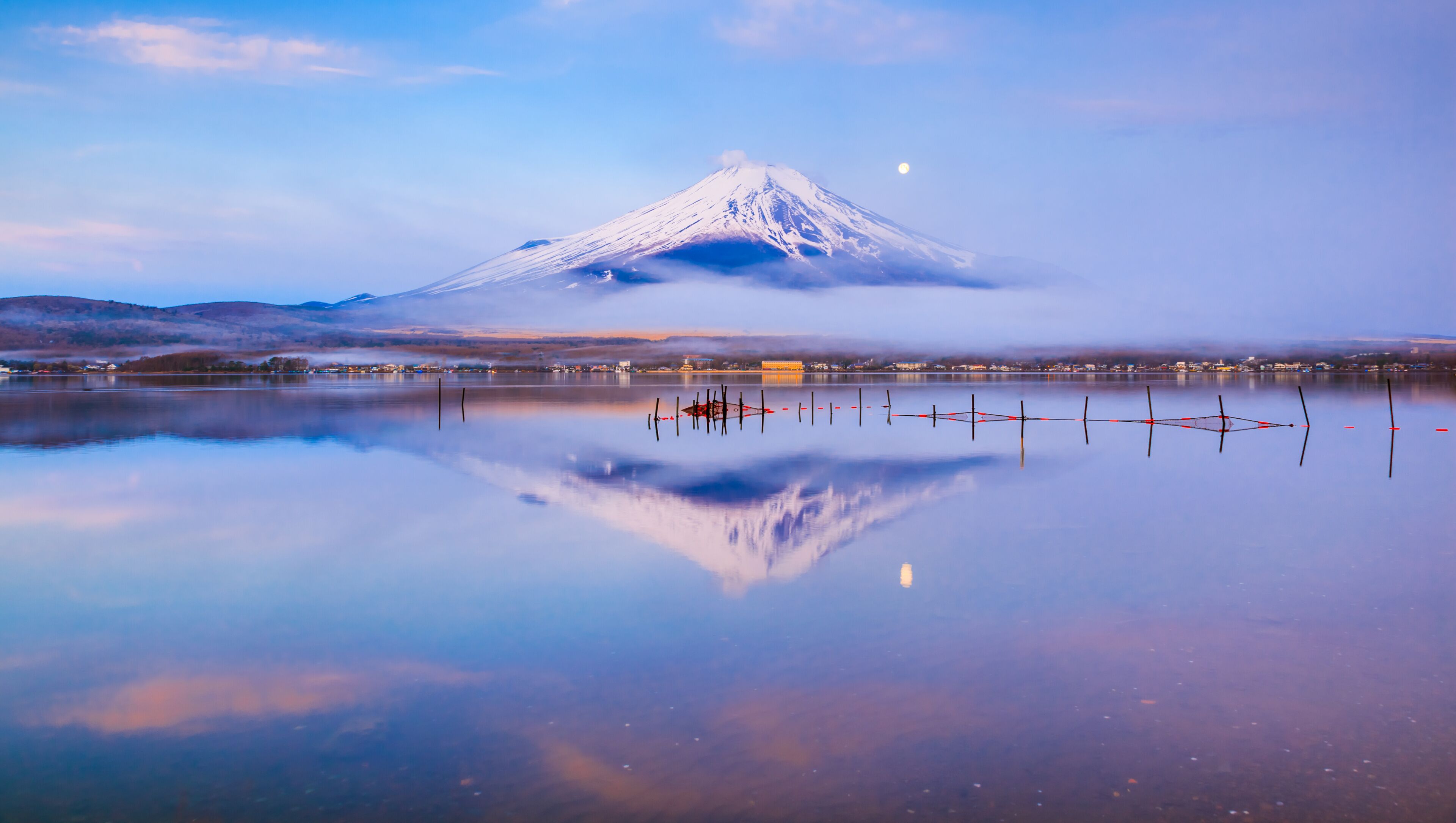 Mt.Fuji with Lake Yamanaka, Yamanashi, Japan
