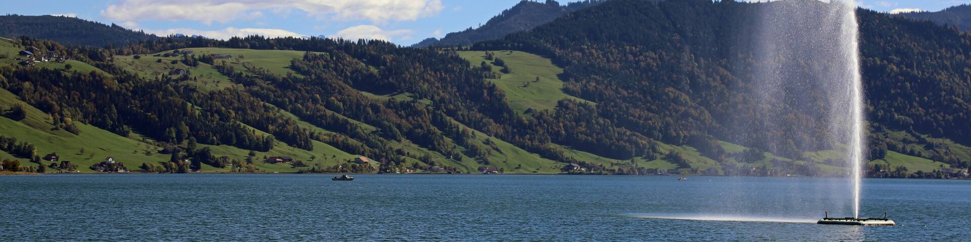 Spout at Ageri Lake, Switzerland