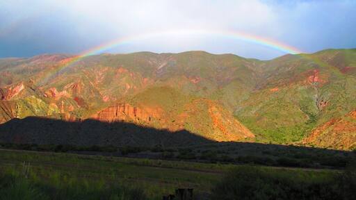 Another view of the rainbow.