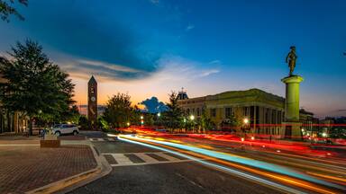 Downtown Spartanburg, South Carolina, USA near Greenville SC