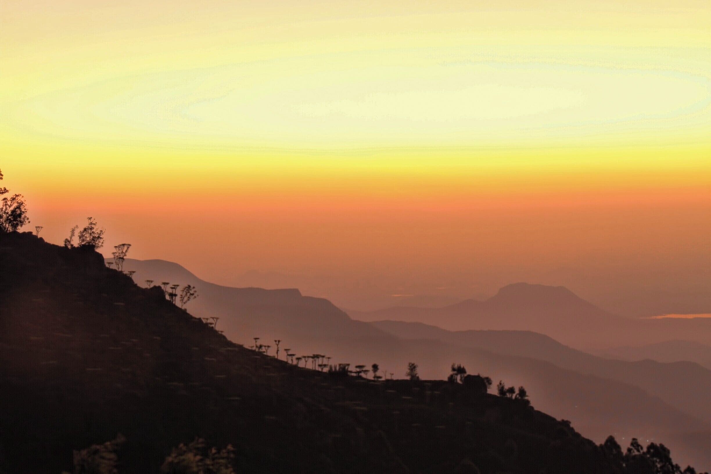 Sunrise from Kelburne Mountain View Cottages,