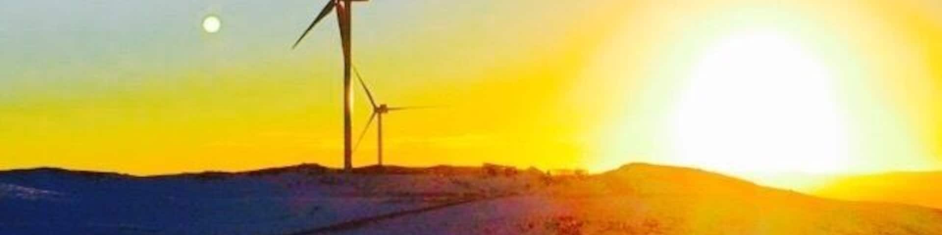 Sunrise, 600m up at a wind farm in the Scottish Highlands - as an engineer I'm privileged to have perks like this.