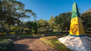 Obelisk in the brazilian triple border