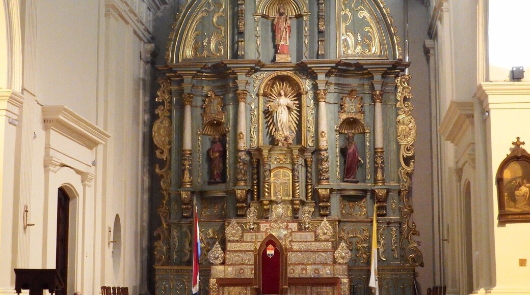 Detail of the interior of the Cathedral of Asuncion-Paraguay.