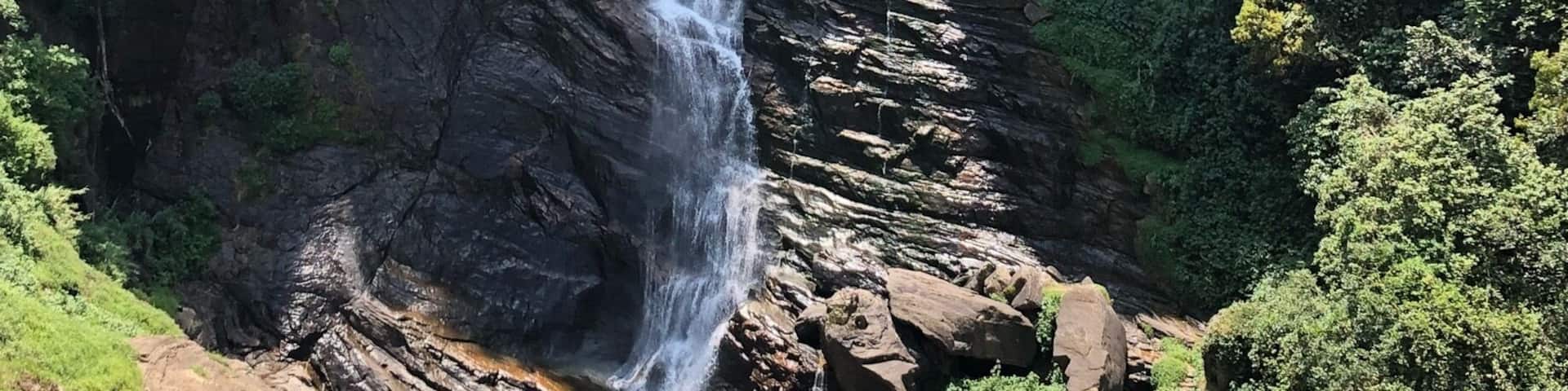 A short but steep hike to the viewing platform to look at Ramboda Falls. Only .50c entry fee.