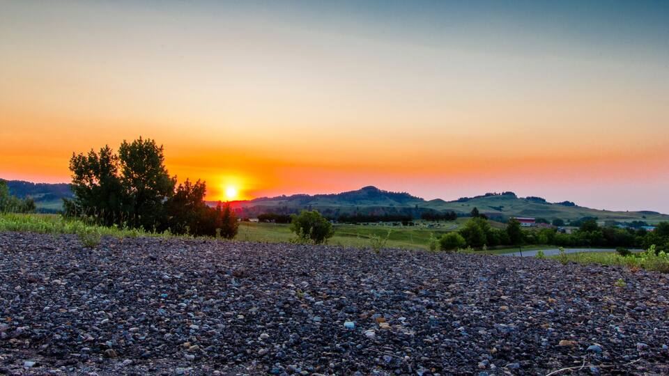 Summer Sunrise at Whitewood, South Dakota