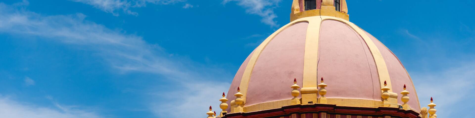 Beautiful Details of Parish church of Santa María de la Asunción in Tequisquiapan Mexican town