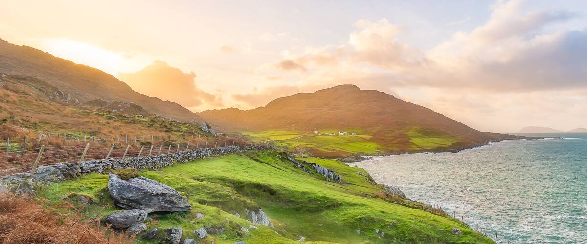 Sunset drive on the Bear Peninsula, West Cork