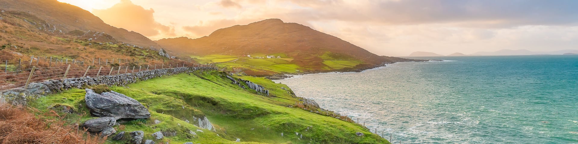 Sunset drive on the Bear Peninsula, West Cork