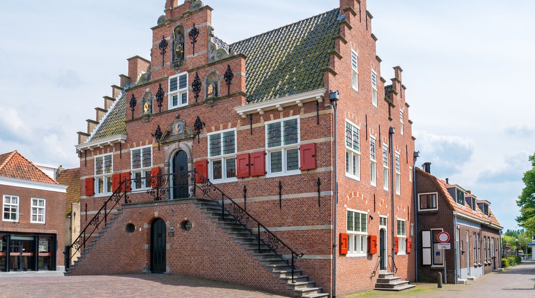 Front facade of old town hall of Oud-Beijerland, Netherlands