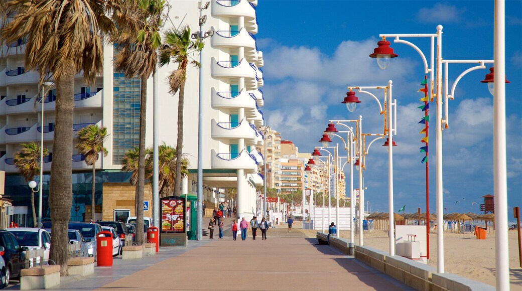 Victoria-stranden fasiliteter samt gatescener