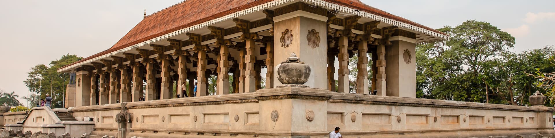 Independence Memorial or Commemoration Hall at Independence Square in the Cinnamon Gardens, Colombo, for commemoration of the independence from the British rule.