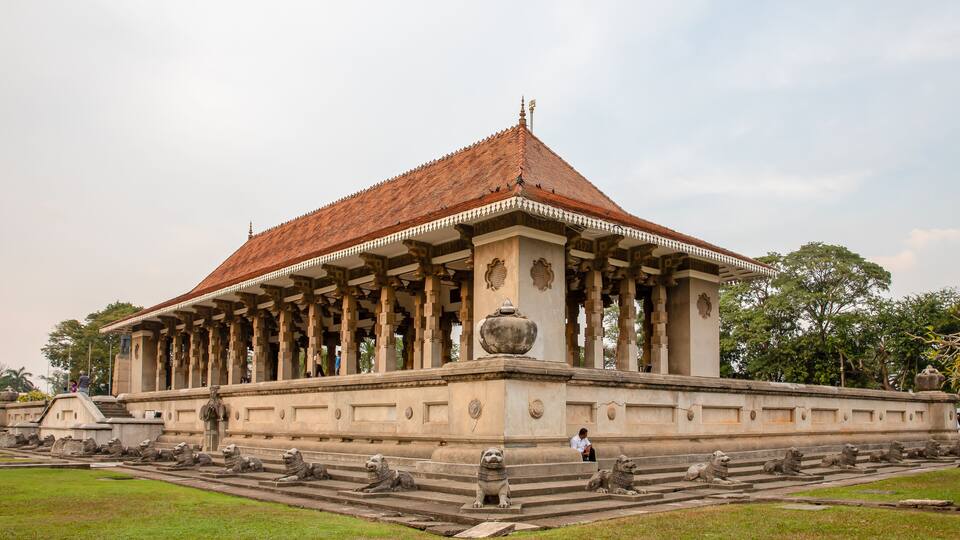 Independence Memorial or Commemoration Hall at Independence Square in the Cinnamon Gardens, Colombo, for commemoration of the independence from the British rule.