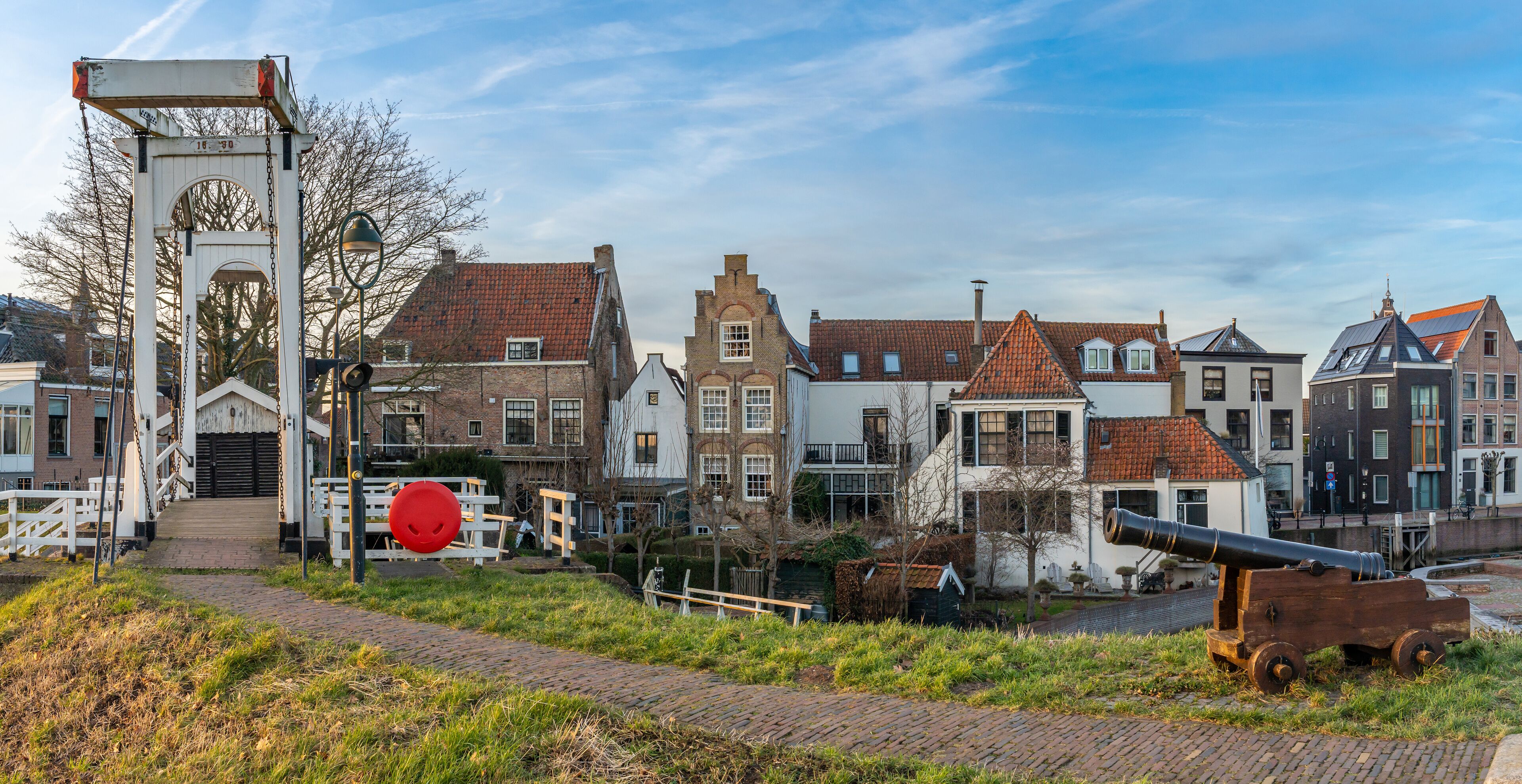 Cityscape of Schoonhoven, South Holland, The Netherlands