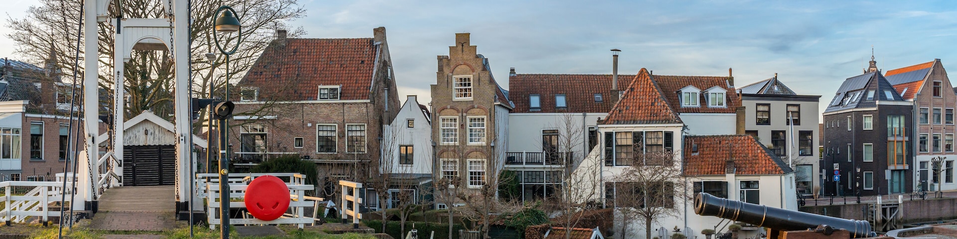 Cityscape of Schoonhoven, South Holland, The Netherlands