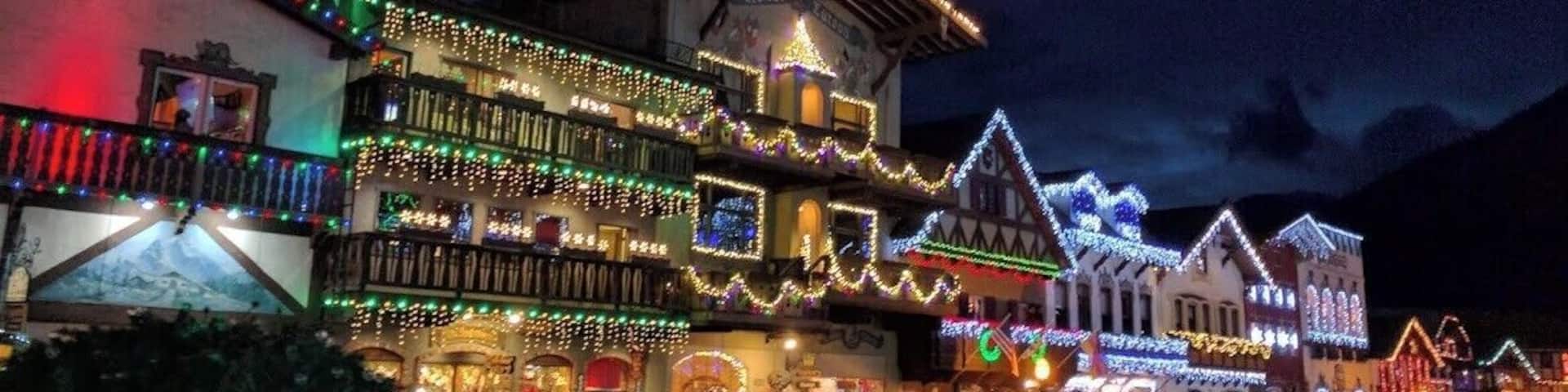 The lighting festival in Leavenworth, WA is gorgeous! Try to make it there in December for a wonderful experience, but be careful about the commute! There's a mass exodus right after the lights finish lighting, and it can mean a tough trip out of town (or finding a place to stay)!