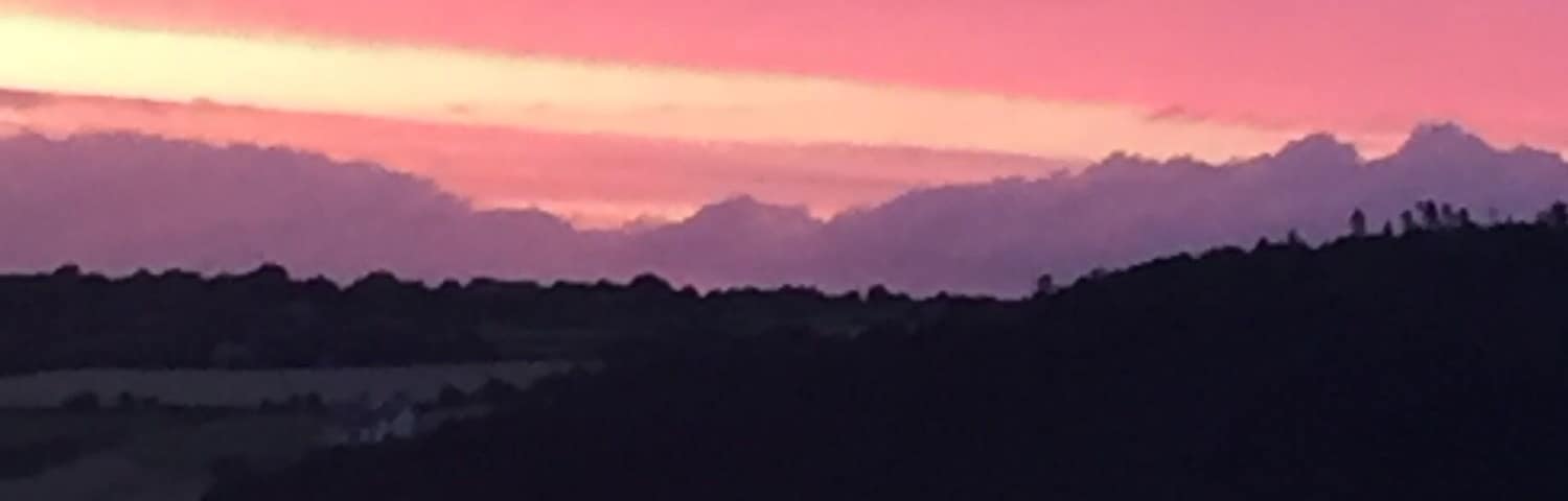 A beautiful sunset from my kitchen window..