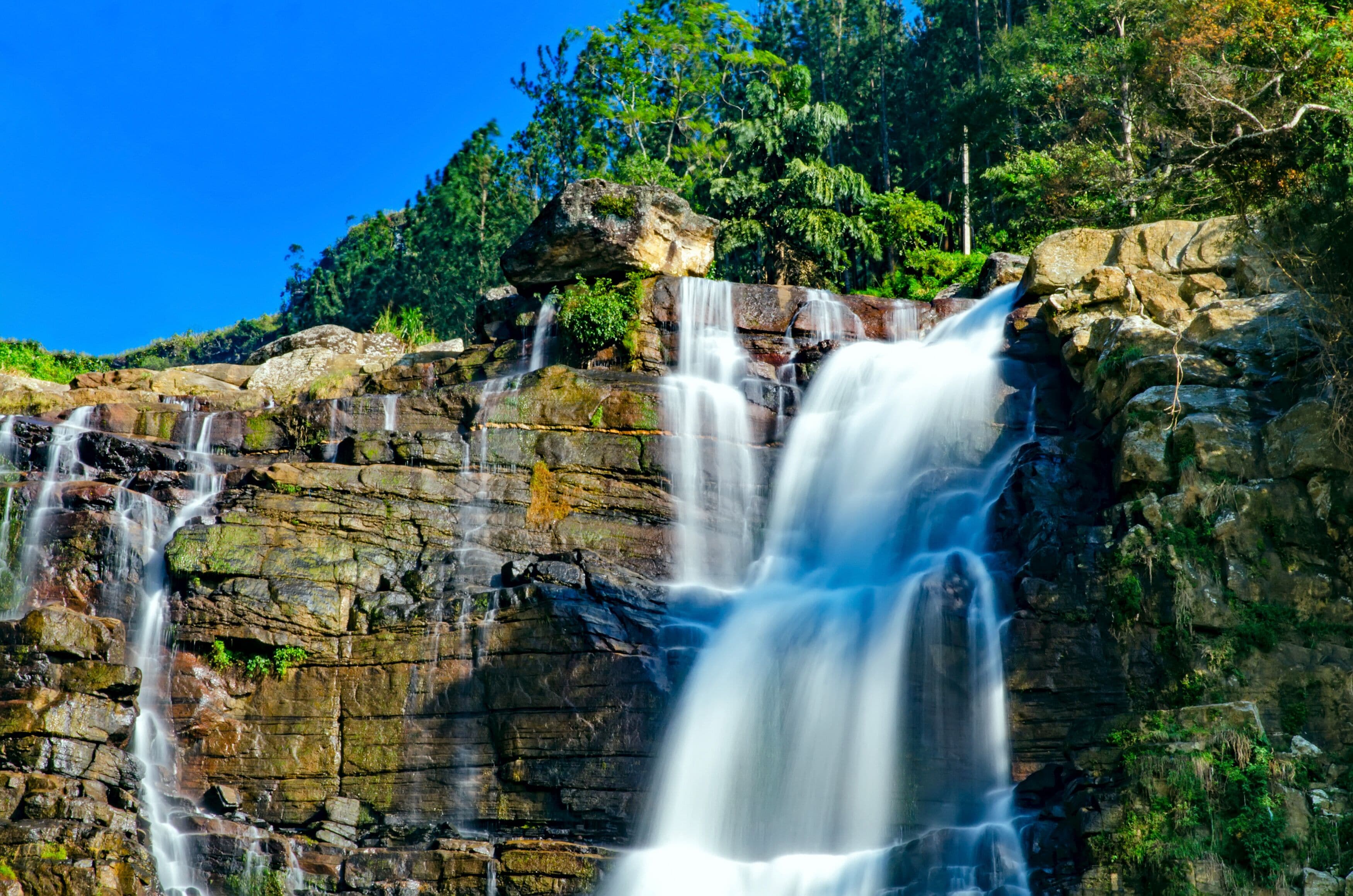 The famous Ramboda Falls in the area of Pussellawa, Sri Lanka (Ceylon)