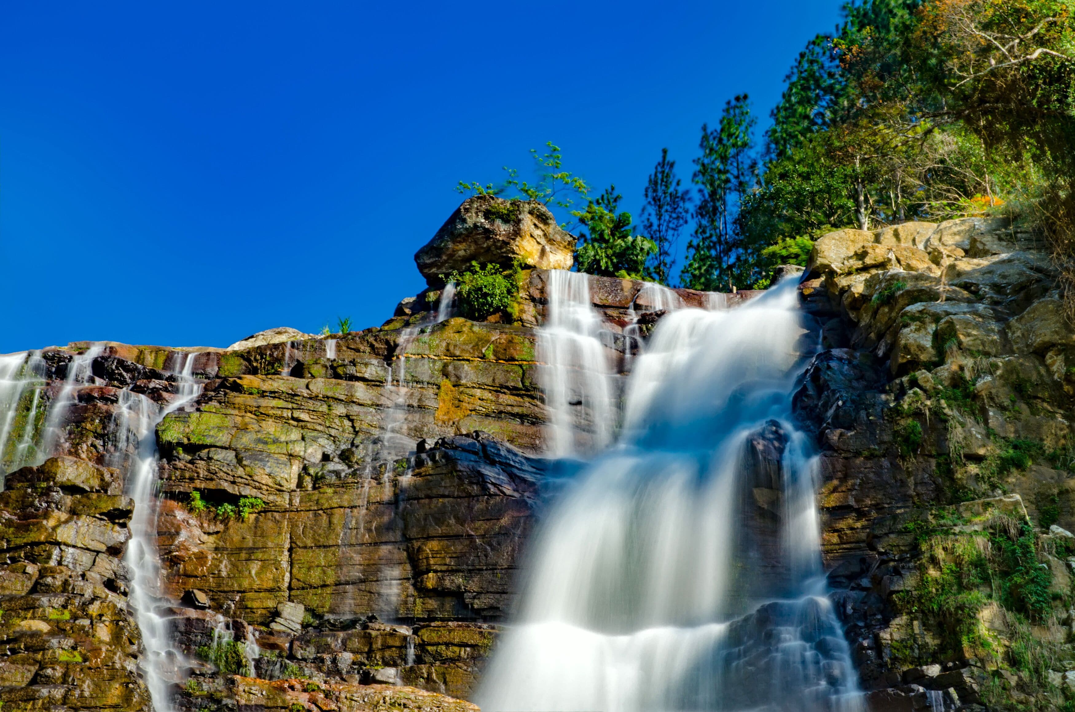 The famous Ramboda Falls in the area of Pussellawa, Sri Lanka (Ceylon)