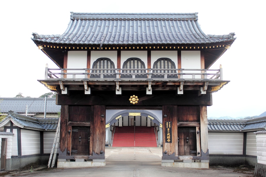 越前大野城 鳩門(現・光明寺山門)