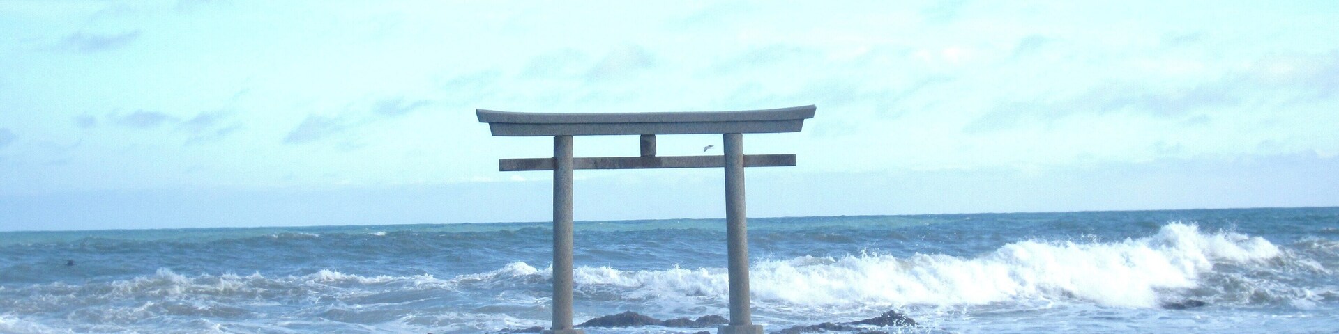 Kamiiso no Torii gate at Ōarai Isosaki Jinja shrine