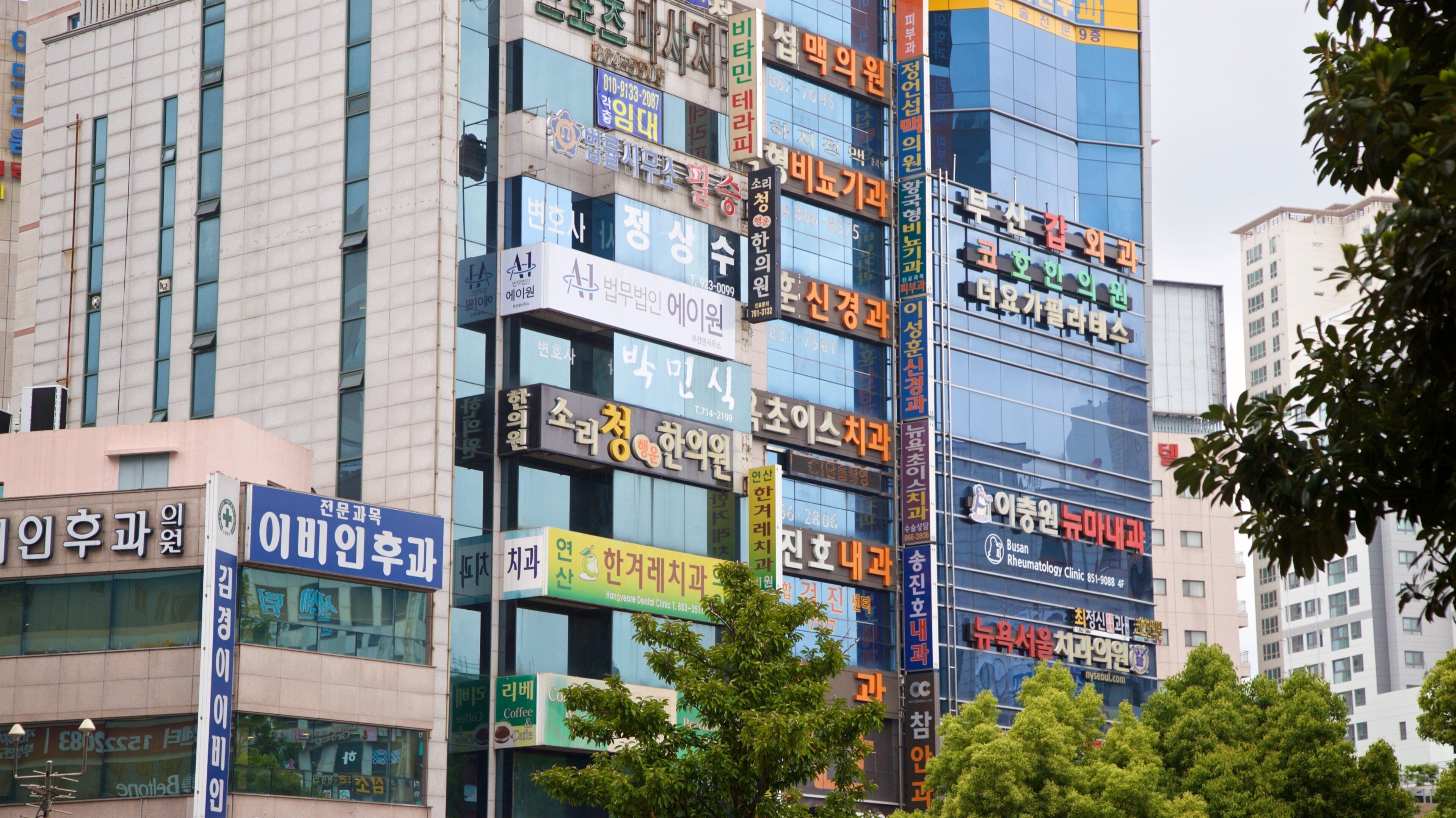 Yeonsan featuring signage and a city
