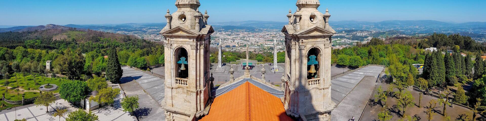 The views from the beautiful Sameiro Sanctuary in Braga #portugal